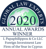 2020 GLE ANNUAL AWARDS WINNERS - L Papaphilippou & Co LLC - Foreign Inve... - Copy